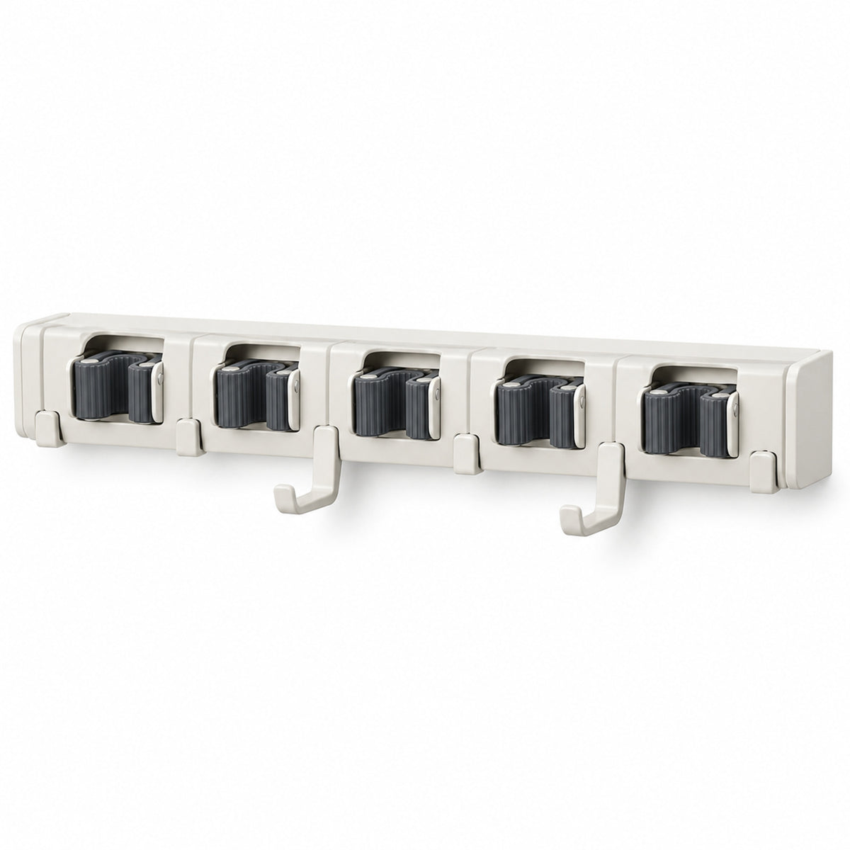 Wall-Mounted Broom and Utility Tool Holder