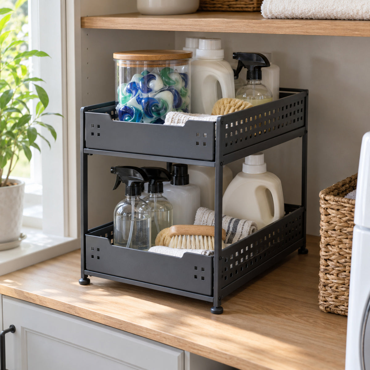Two-Tier Pull-Out Under-Sink Organizer